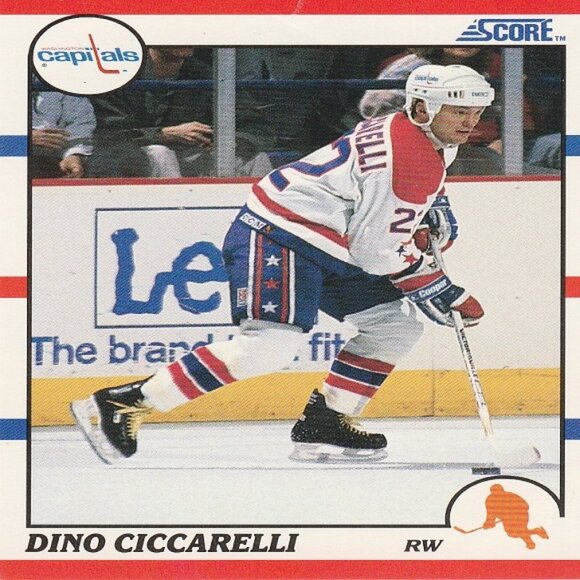Dino Ciccarelli NHL Hockey Card Collection - 7 Capitals NHL Hockey Cards - Picture 7 of 8